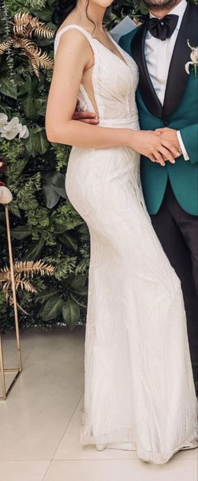 Rochie mireasa cu trena degasabilă