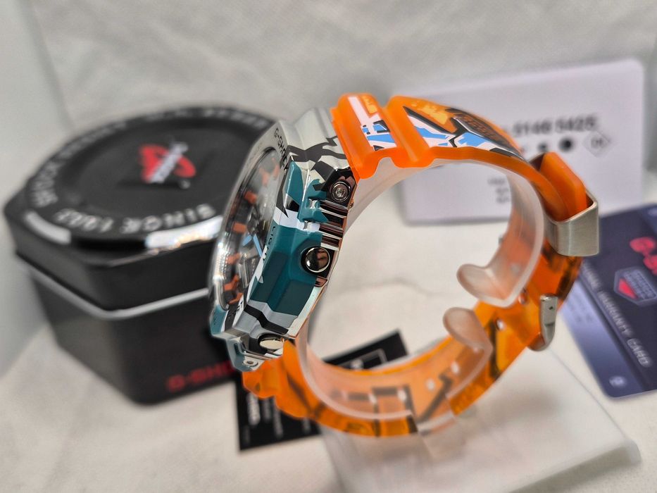 Ceas Sport Barbati Casio g shock GA2100SS METAL Limited Edition orange. Nou,Garantie 2 ani