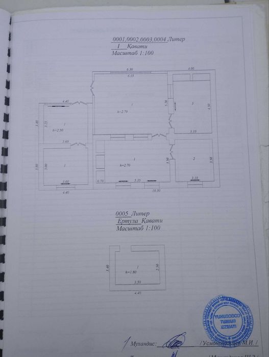 Қази махаллада участка 6 сотих. 2 - линия.