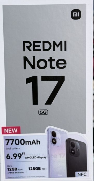 Xiaomi Note 17 12 Gb ram 128 gb