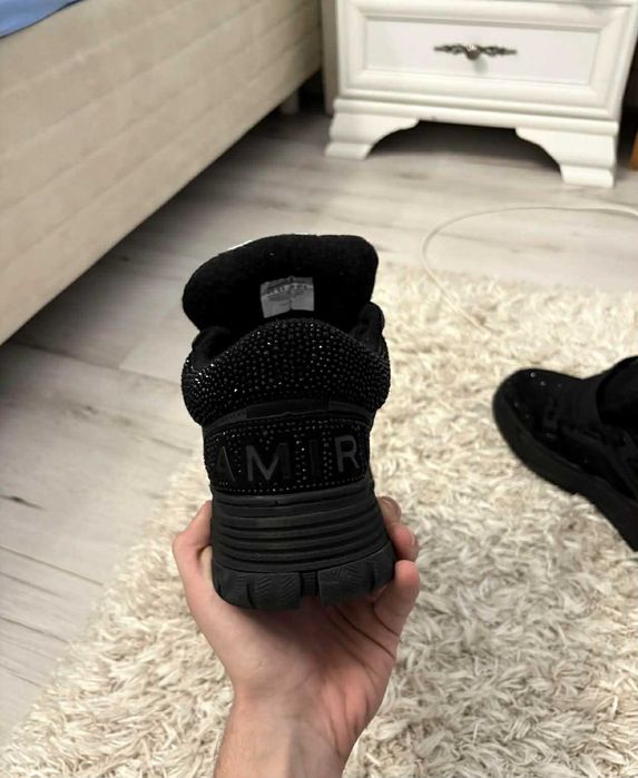 Adidasi AMIRI MA-1 Full Black cu Cristale