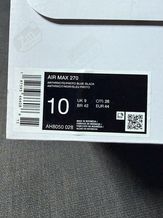 AIR MAX 270 ANTHRACITE blue / 44 номер