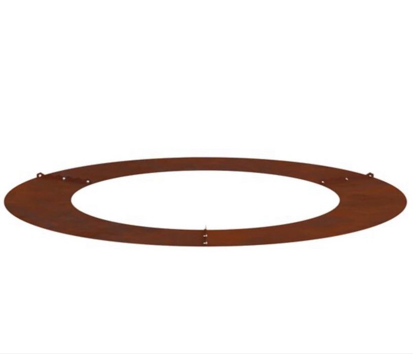 Inel  plat pentru copac, maro  / 90 cm, oțel rezistent la intemperii VidaXL