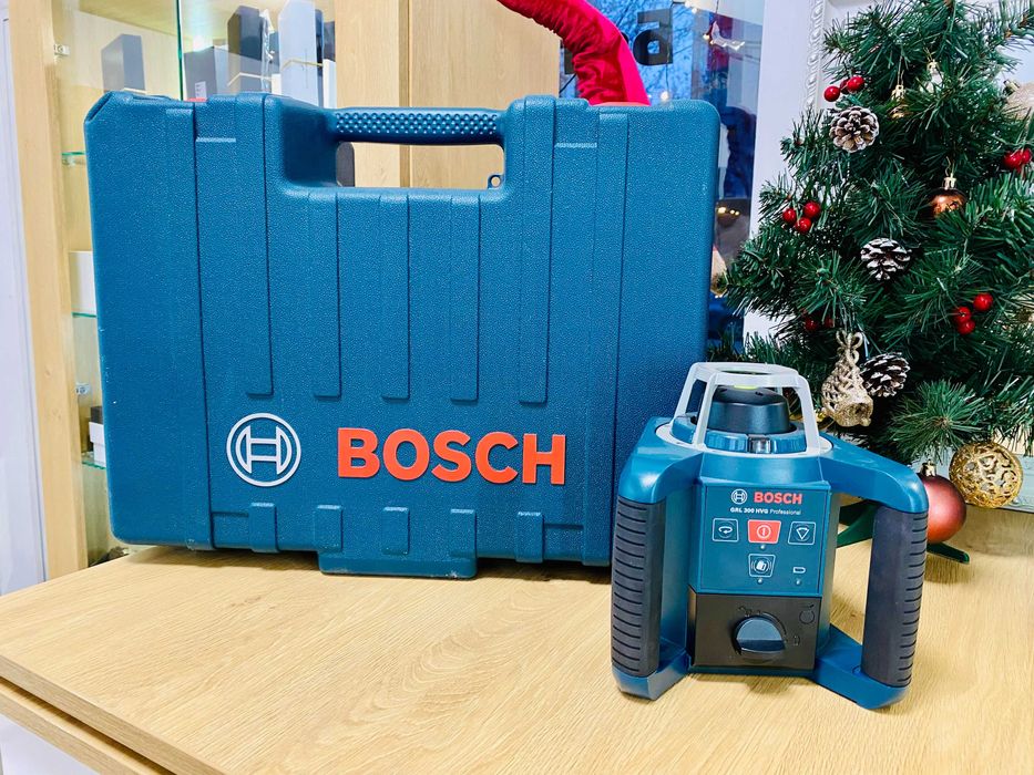 ЧИСТО НОВ !!! Ротационен лазер Bosch GRL 300 HVG, 532 nm, 300 м