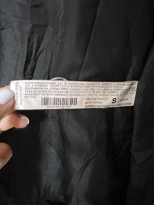 Teddy bear палто Stradivarius, S размер