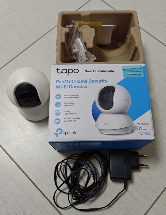 Tapo C200 - Camera supraveghere interior, wireless WiFi, Full HD
