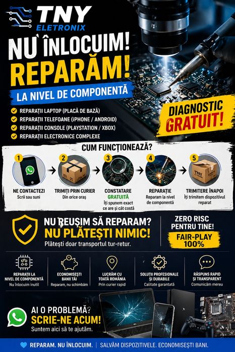 Reparatii console xbox  playstation laptop desktop  module auto (bmw, mercedes, audi)