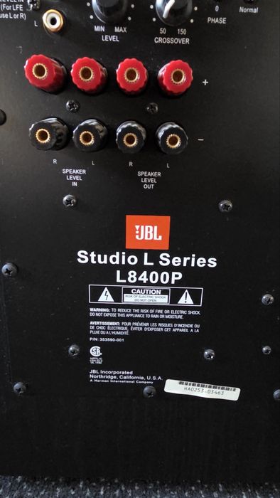JBL L8400P Subwoofer Studio L Series