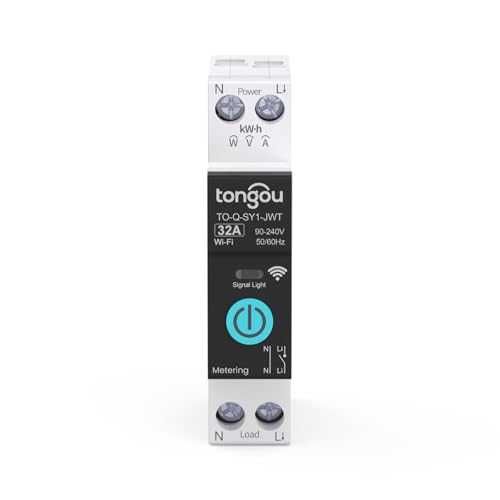 WiFi DIN реле 32A TONGOU Tuya Smart с измерване