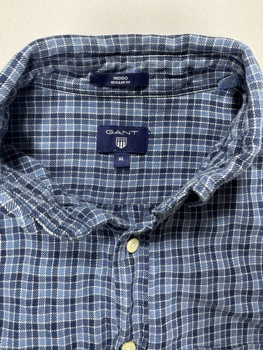 camasa in carouri gant premium quality blue