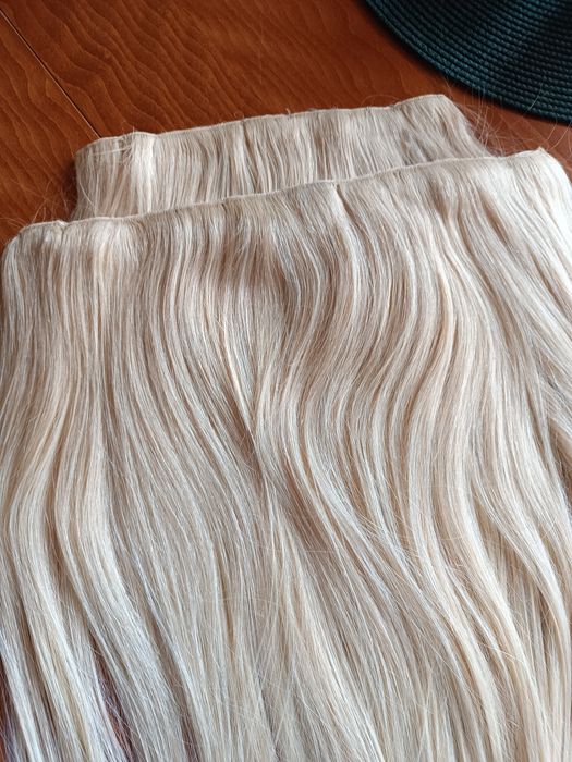 130гр. 100% естествена славянска коса 60см дължина