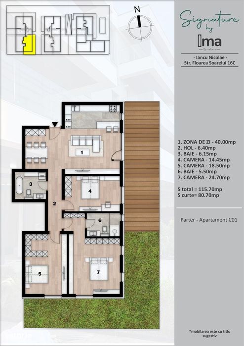 4 camere proiect nou IMA Residence Pipera Iancu Nicolae
