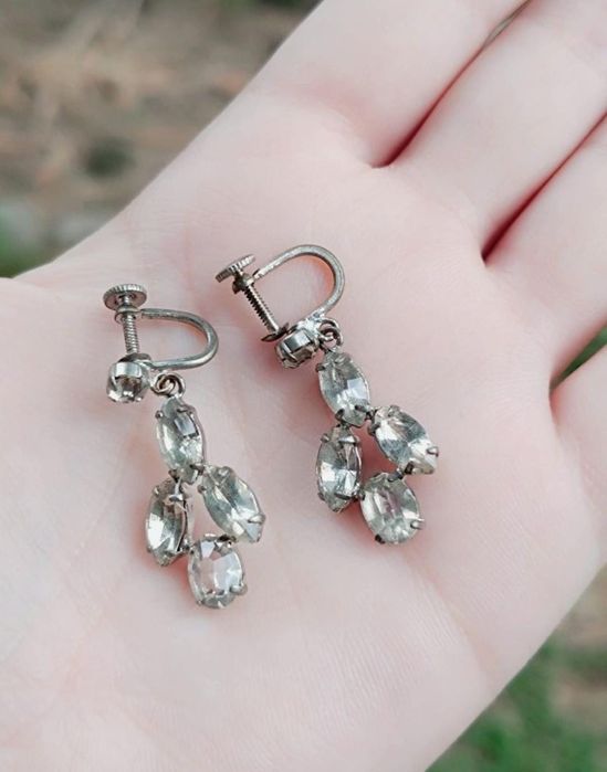 Vechi cercei placati cu argint, copii