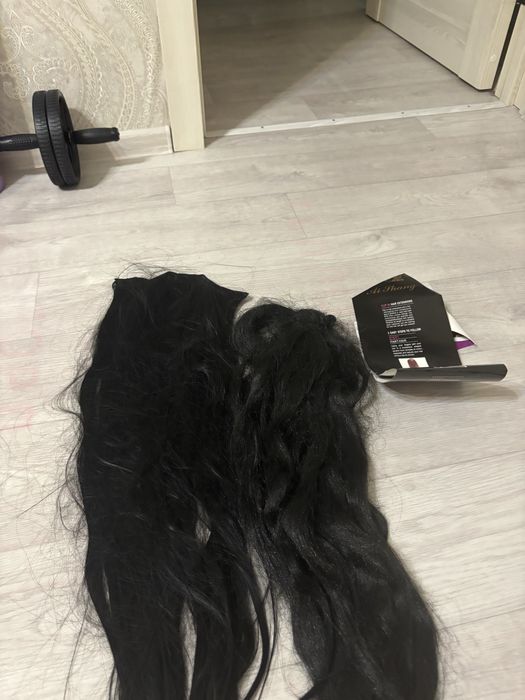 Волосы на типсах на резинке