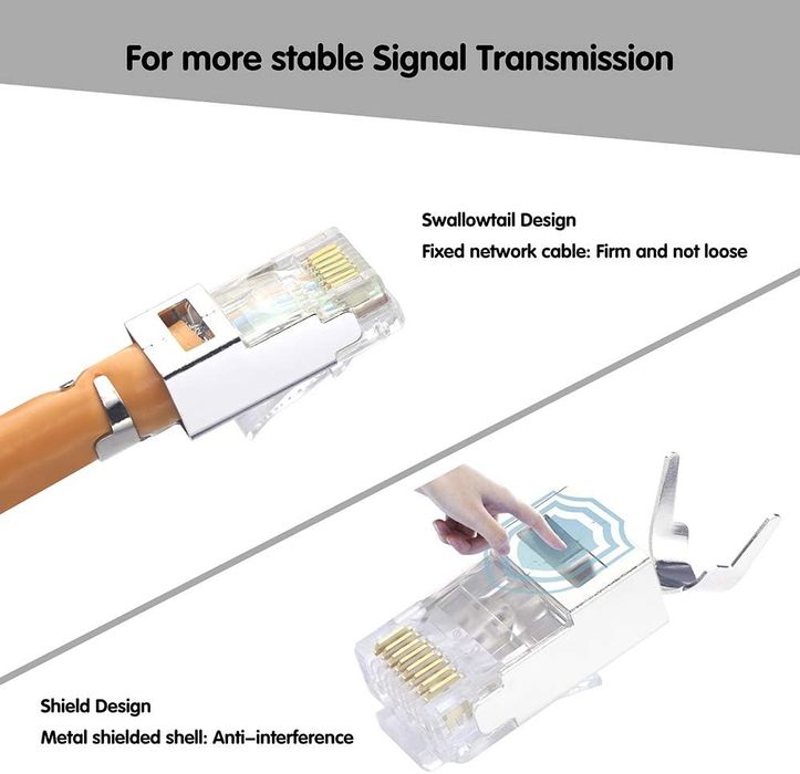 Професионални кримпващи клещи за RJ45 мрежови конектори, Cat 7, Cat 6A