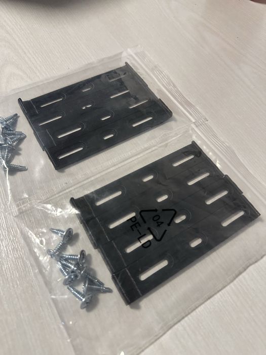 Auto set suporti numar inmatriculare slim 3D