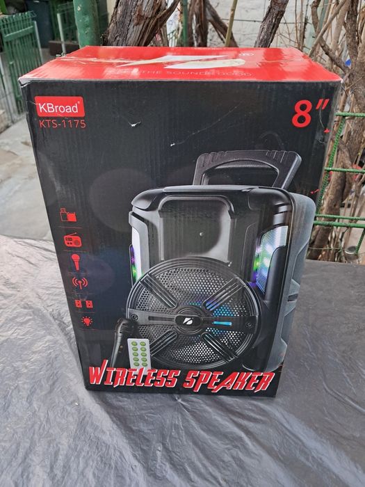 Boxă Portabilă cu Acumulator + Microfon