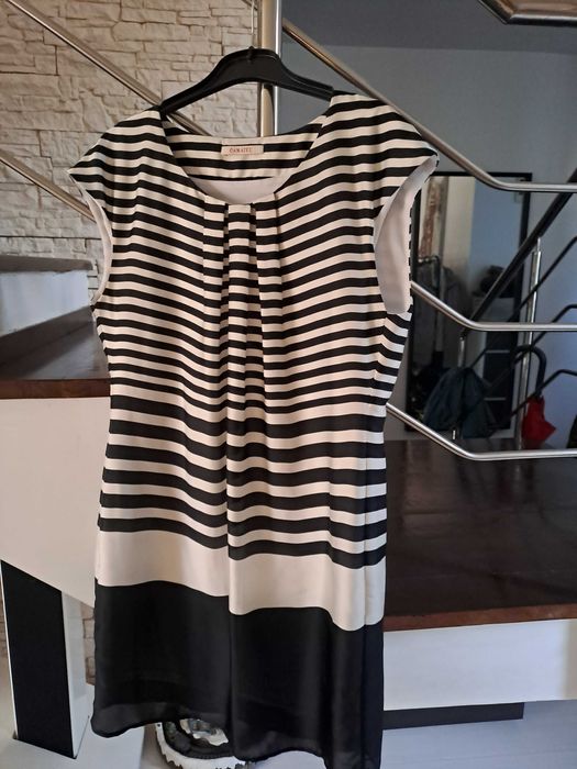 Rochie de vara alb /negru.