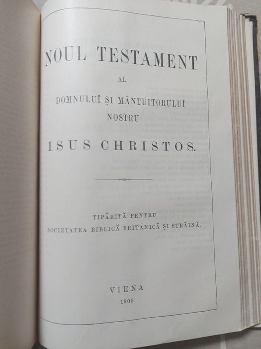 Biblia din 1905 Societatea Biblică Britanică