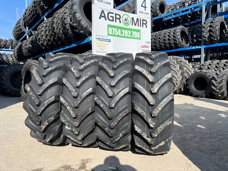 Cauciucuri noi 15.5/80-24 pentru tractor cu 16 pliuri livrare rapida