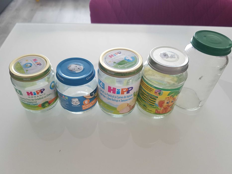 Бурканчета от бебешки пюрета  190гр, 220гр, 250гр