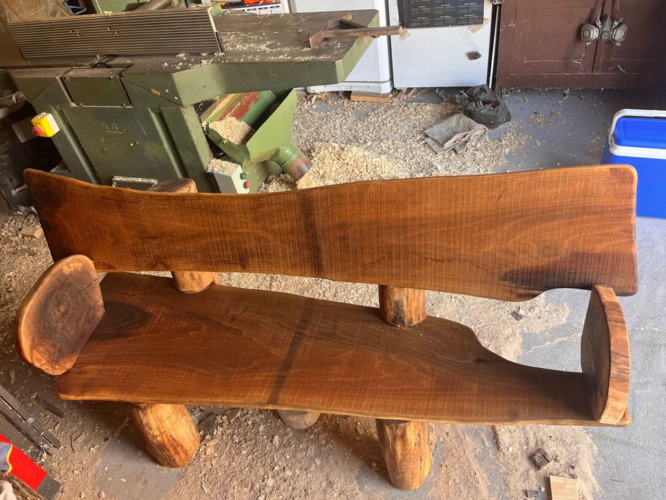 Дъски за мезета - плато, пепелници за пури, пейка от орех