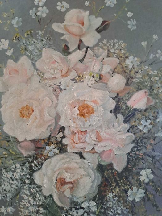 tablou pictura pe panza 40/47 cm semnat Livia Frunza Lili