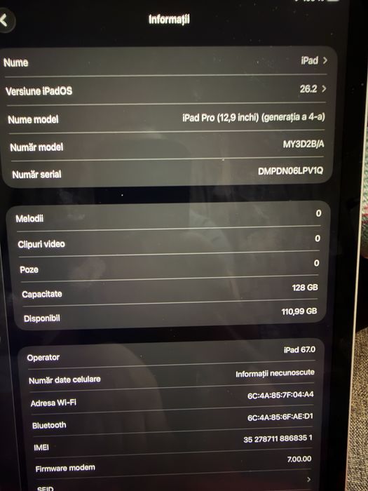 Apple iPad 12.9 gen 4 eSim 4G  Pencil husa