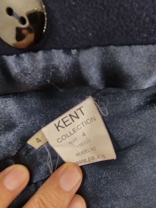 Женское пальто синего цвета