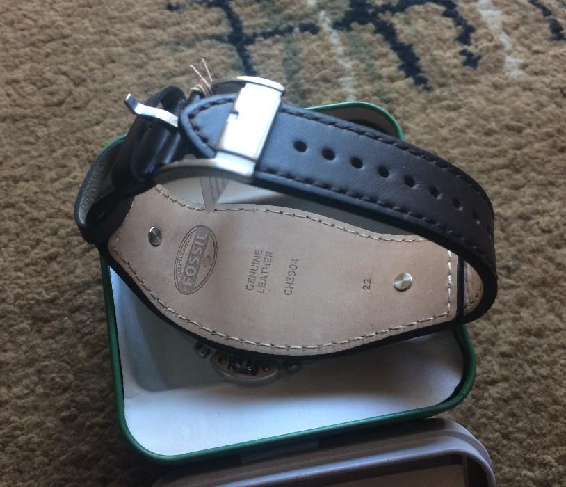 Fossil CH3004 Breaker Barbati Nou Original 100% Curea piele