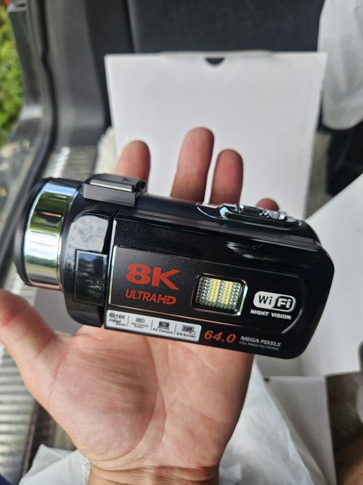 Cameră video 8K Ultra HD, 64MP, WiFi