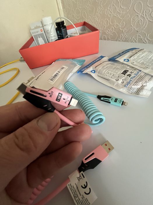 Шнур iPhone Android 4 в 1 65w быстрая зарядка