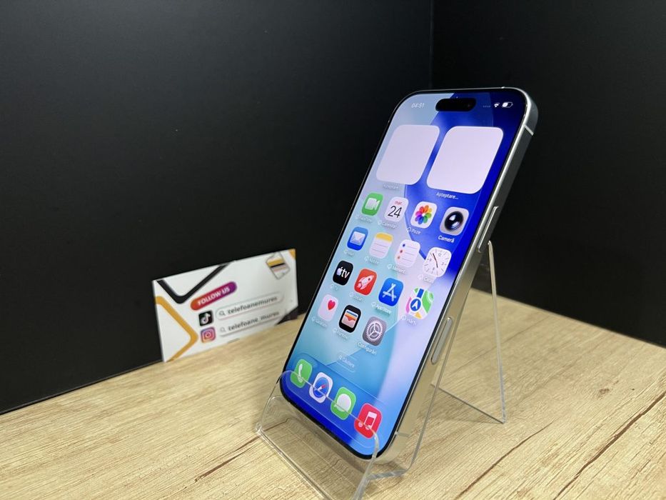 Iphone 16 Pro 128Gb White Titanium Second-Hand Foarte Bun 3 ani garanț