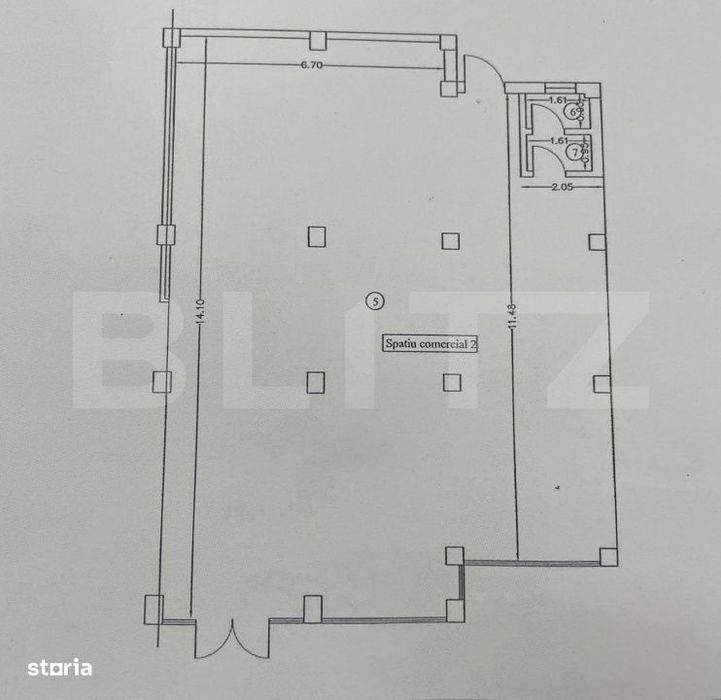 Spatiu comercial, 252.70 mp, zona Centru