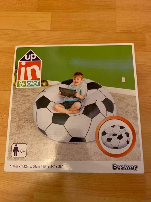 Надуваем фотьойл тип футболна топка