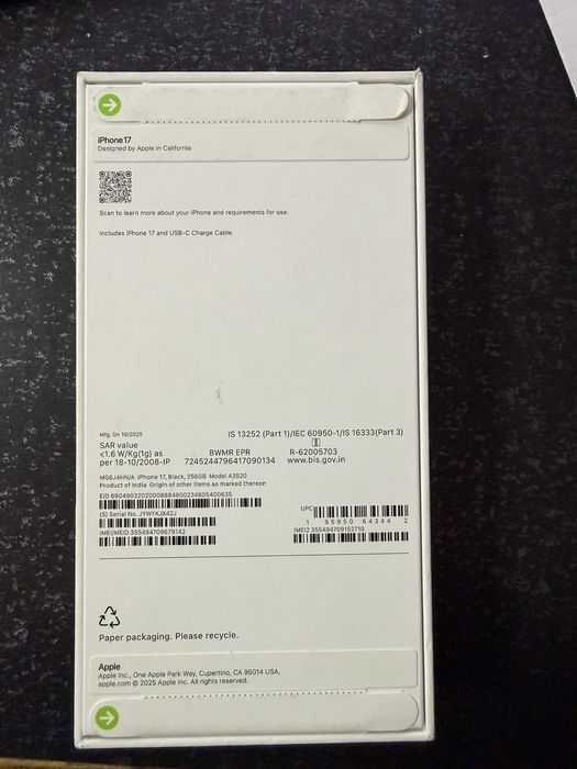Iphone 17 256 Gb , nou , sigilat