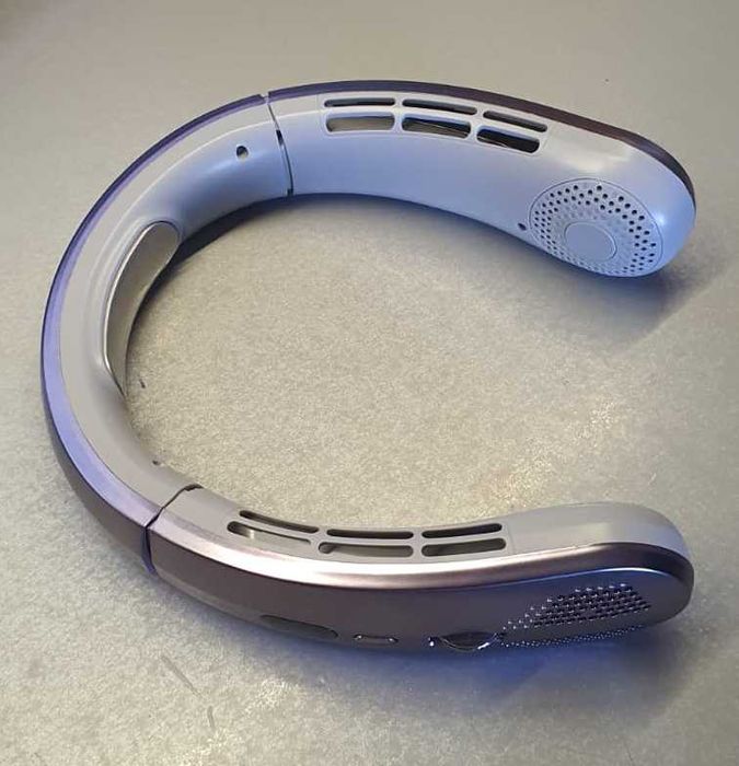 Xiaomi ventilator portabil gri/AL cu acumulatori, racitor LED, display