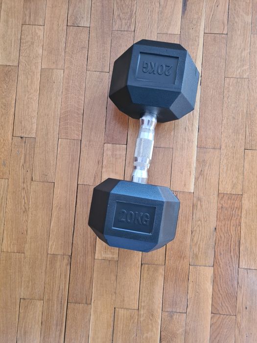 Професионален шестоъгален дъмбел/дъмбели 20 кг. . .