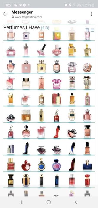 Oтливки- оригинални дамски парфюми от лична колекция