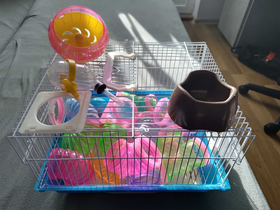 Cușcă hamster cu accesorii