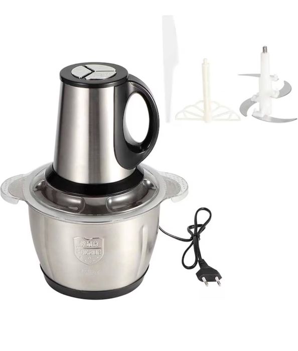 Tocător Electric Multifuncțional – 2L, 300W, 4 Lame Inox, Bol Inox