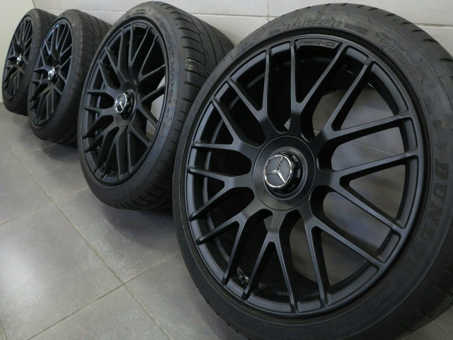 Капачки за джанти за Мерцедес 75мм Mercedes Benz - Черни и Червени