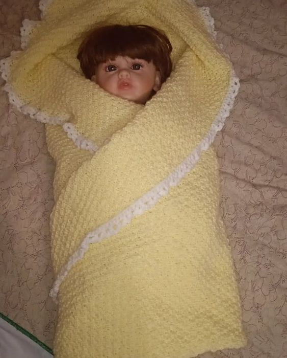 Вязанный  плед .