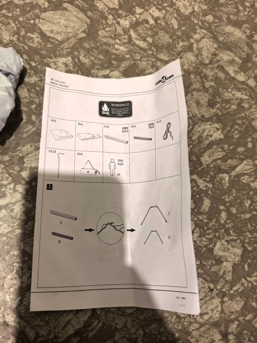 Двуместна палатка Vida! Нова!