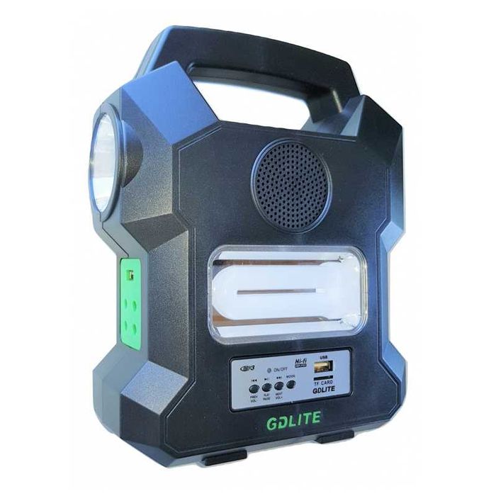 Lampa solara kit solar GD-1000A 4 becuri USB bluetooth radio FM MP3