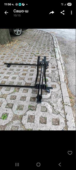 Напречни греди +стойка за колело