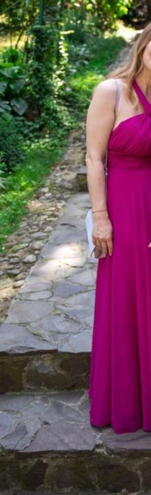 Rochie M de nunta/botez/ocazie fuchsia