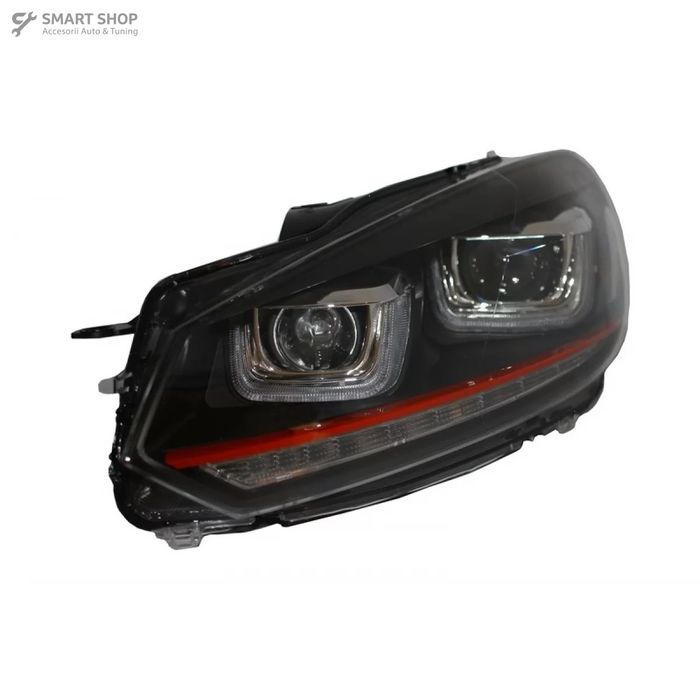 Faruri si Stopuri Full LED VW Golf 6 VI (2008-2013) R20 U Design cu Se
