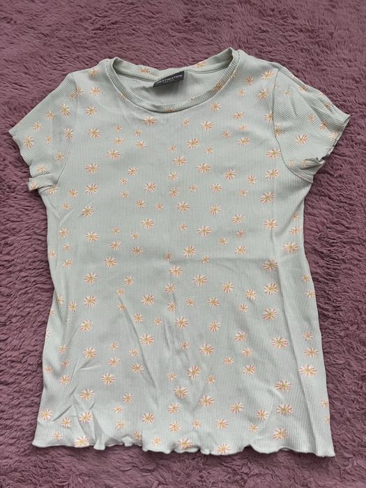 Tricou reiat verde cu model