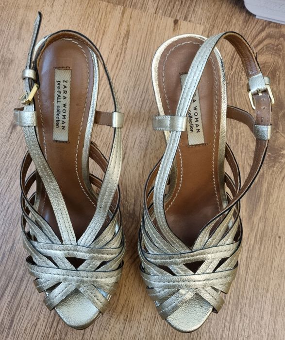 Sandale Zara Woman, marimea 39, piele
